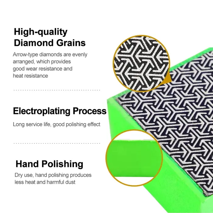 SHDIATOOL # Tampons de polissage abrasifs manuels 60-3000