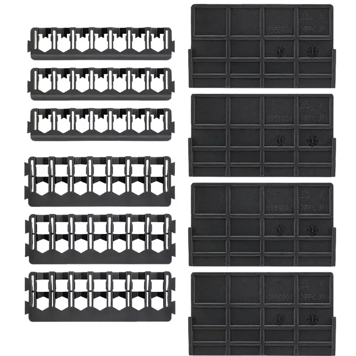 DEWALT DT70805 paquet d'insertion étui robuste organisateur ensemble plastique haute dureté lot tête douille cloison outil accessoires