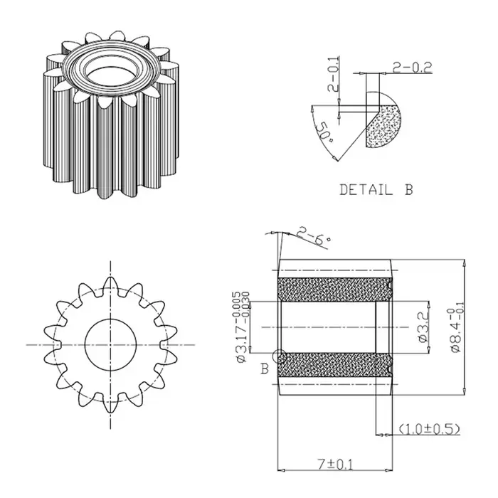 Moteur brossé 21V RS550