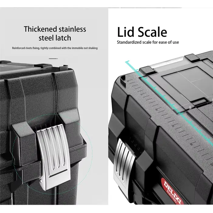 Boîte à outils pliable à 3 niveaux - Grande capacité