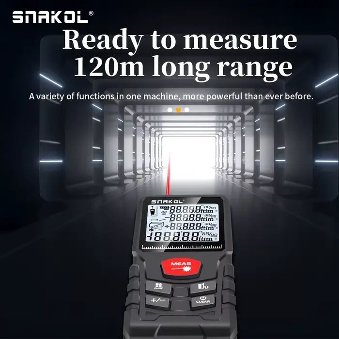 Snakol-Distancemètre laser professionnel, télémètre, ruban à mesurer numérique, règle, outils de tes