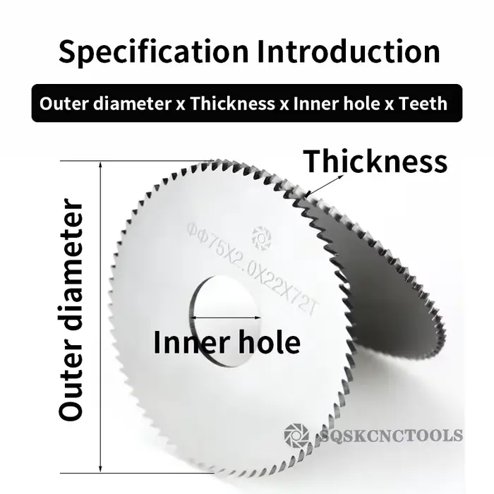 Lame de fraisage en acier au tungstène