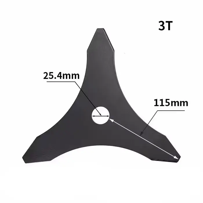 Lame de débroussailleuse universelle 10 po x 3T – Remplacement tranchant à 3 dents pour la plupart des