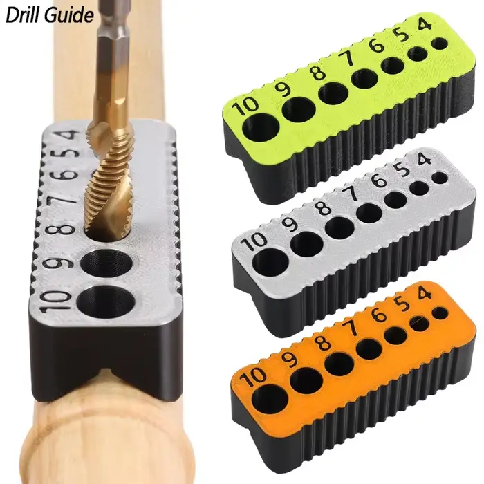 Guide de perçage adapté aux trous de 4/5/6/7/8/9/10 mm, outil de perçage DIY, bloc de perçage, outil de jonction, accessoire de précision multifonctionnel
