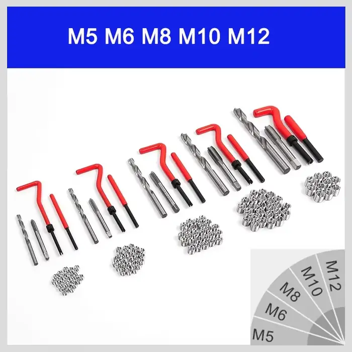 Outil de réparation de filetage M5 M6 M8 M10 M12