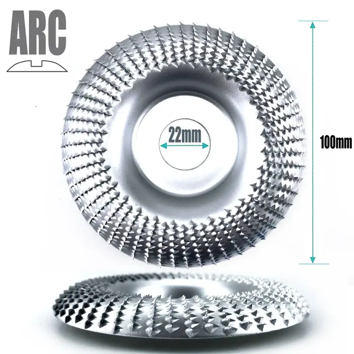 16/22mm ouverture 100mm Arc Angle meule bois façonnage disques de meulage travail