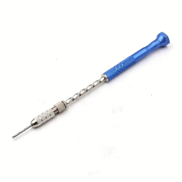 Perceuse hélicoïdale manuelle semi-automatique étendue bleue de 0.5 à 3mm, outil de perçage de circu