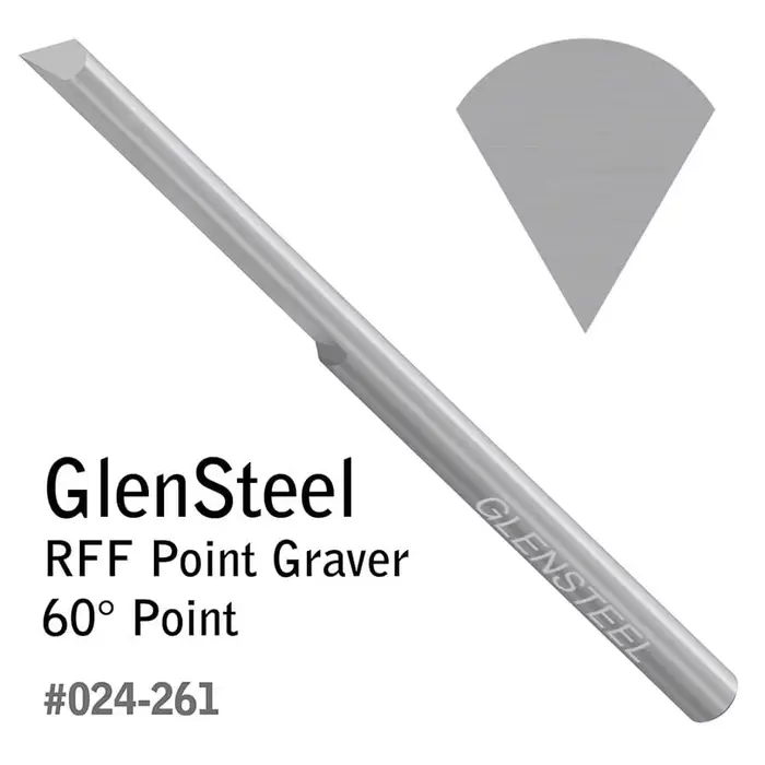 Graveur à pointe GRS GlenSteel RFF 30 ° -120 ° Outil de gravure