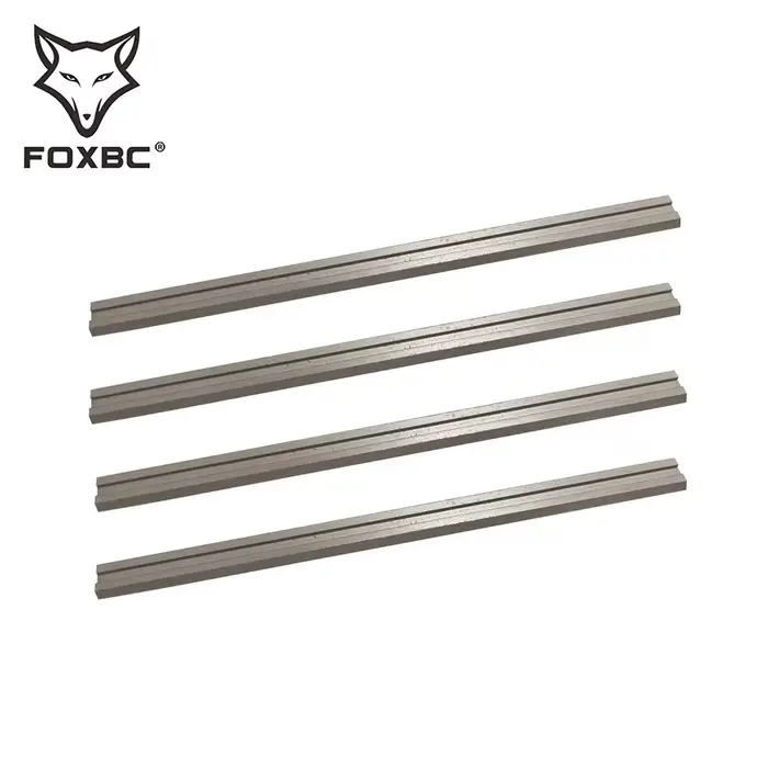 FOXBC 82mm HSS lames de raboteuse couteaux pour Bosch DeWalt Metabo Makita tendance et Elu outils électriques pour le travail du bois accessoire 3-1/4 "10 pièces