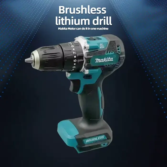 Makita DDF487 Perceuse à percussion électrique sans balais 18V au lithium rechargeable 10 mm
