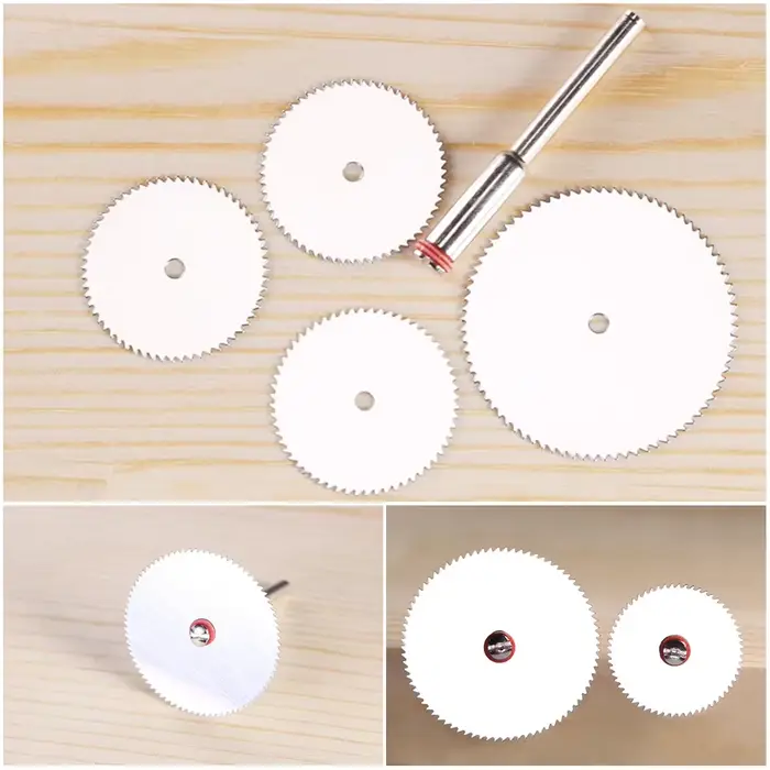 Jeu de Mini lames de scie circulaire avec mandrin de 2.35mm