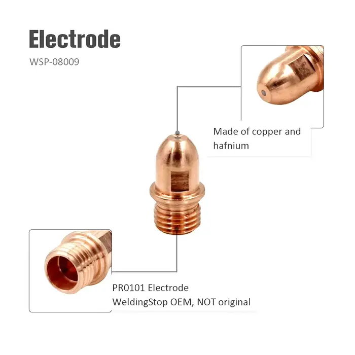 Électrodes de torche Plasma PR0101 WSP-08009 avec buses