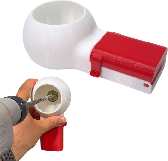Boîte de collecte de poussière pour perceuse, imprimée en 3D, pour une perçage mural sans désordre,