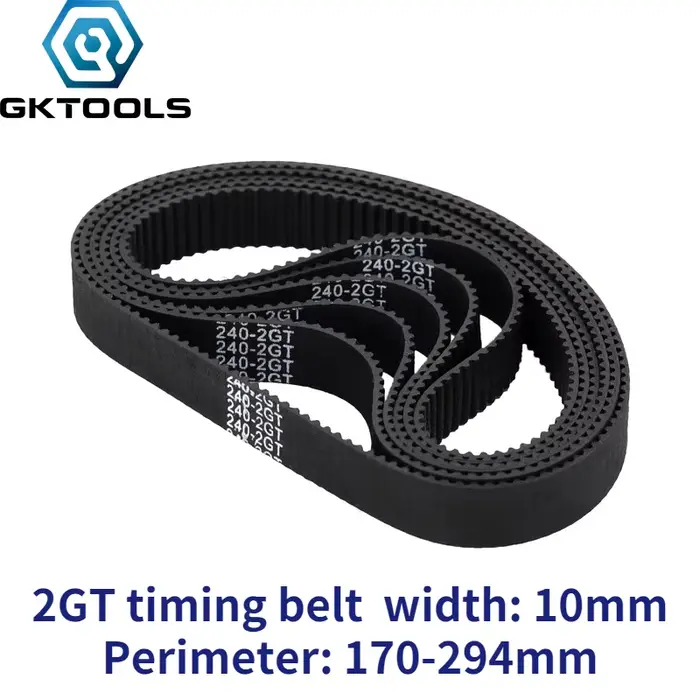 GKTOOLS C-19 Imprimante 3D GT2 Largeur 10mm Boucle Fermée Caoutchouc 2 ightTiming Ceinture Longueur 