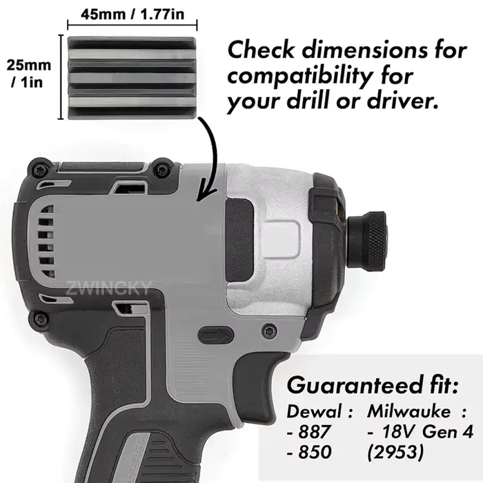 Support magnétique pour embouts de perceuse à percussion et perceuses électriques Dewalt/Milwaukee – Accessoires pour