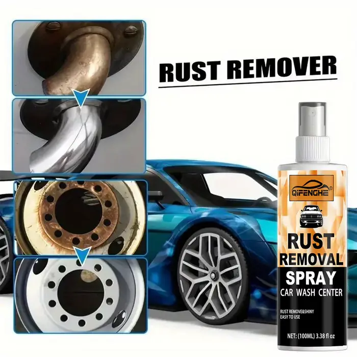 Kit de pulvérisation anti-rouille - Décapant de rouille et restaurateur de brillance pour voiture