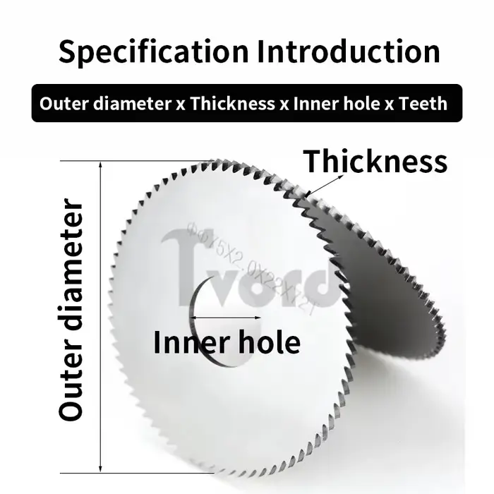Lame de fraisage en acier au tungstène