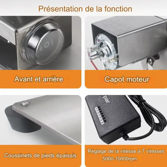 Mini ponceuse à bande électrique