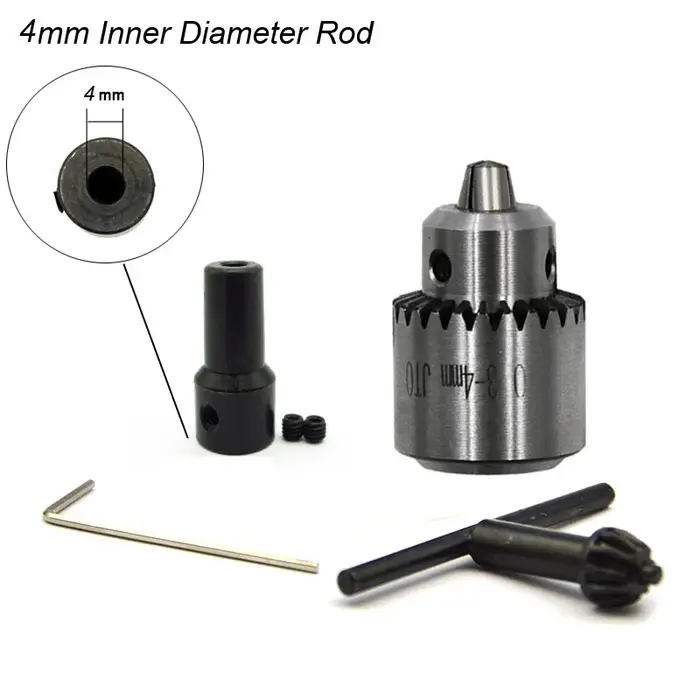 Mandrin de perceuse à Micro moteur JT0 avec clé