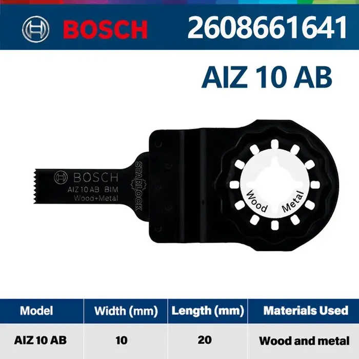 Bosch STARLOCK – accessoires de Machine de découpe multifonctionnelle AIZ 10 AB