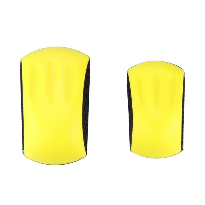 HIFESON 5/6 pouces Mini bloc de ponçage rond souris disque de ponçage papier de verre support tampon