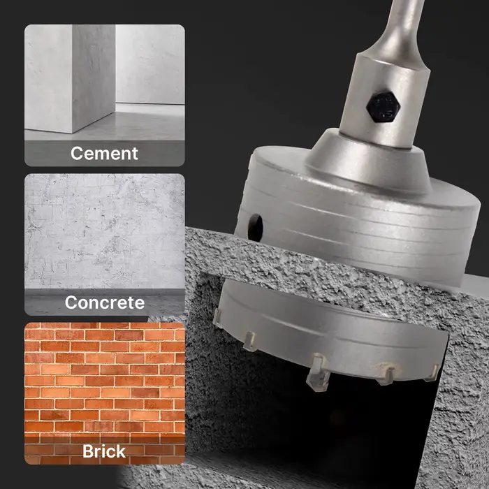 HEDA 110mm béton carbure alliage noyau scie cloche SDS PLUS électrique foret creux climatisation tuyau ciment pierre