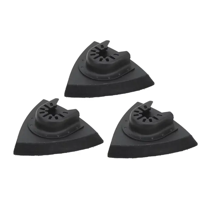 Kit de 3 tampons de ponçage triangulaires à dégagement rapide pour outil oscillant multifonction