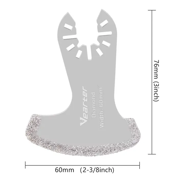 Vearter – lames de scie à oscillation pour découpe de mortier, 2 pièces, pour le retrait du coulis