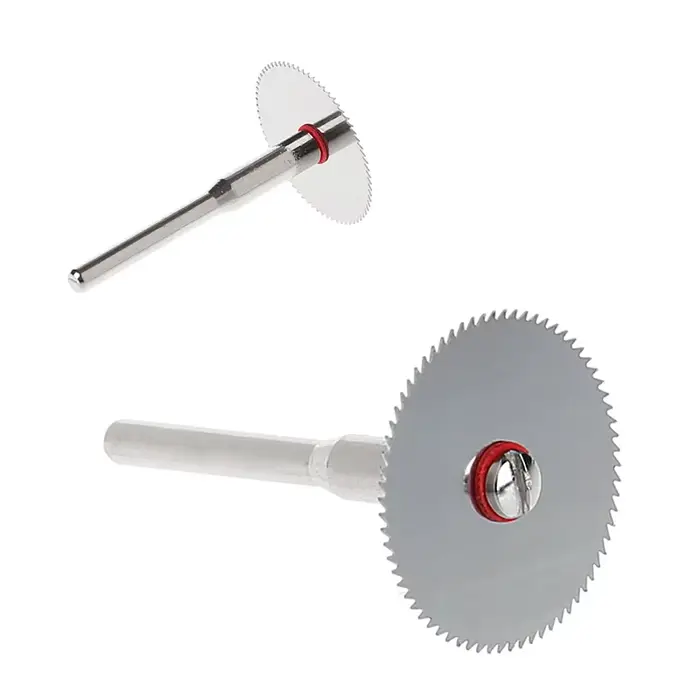 Disque de lame de scie à bois 10 pièces/ensemble + 2 tiges outil de coupe rotatif Dremel 22mm/25mm/32mm