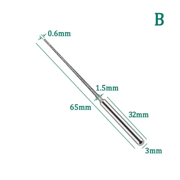 Foret d'alésage en diamant de 3mm