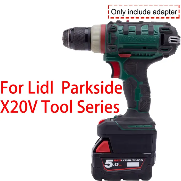 Adaptateur/convertisseur de batterie pour outils Lidl Parkside X20V Li-ion vers