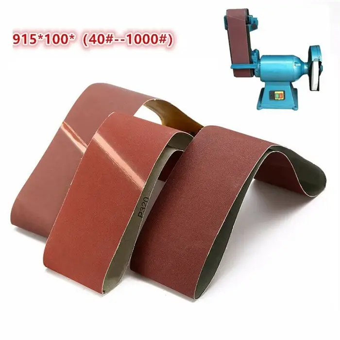 Bandes abrasives 100X915mm DURABLE 4X36 ponceuses à bande en tissu grain 40-1000 oxyde d'aluminium p