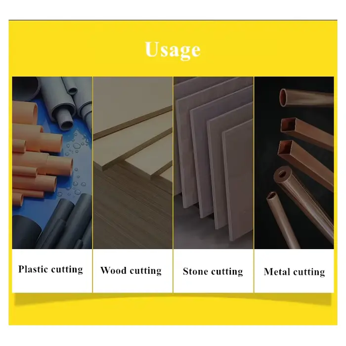 4000r/min scie de Table électrique banc Machine de découpe à onglet lame en acier métal bois plastique outils de coupe