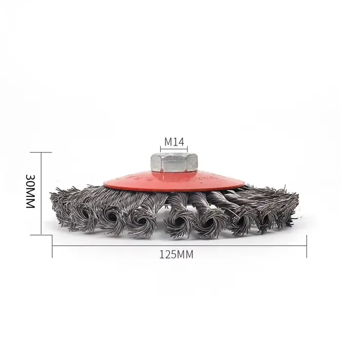 Brosse métallique en acier pour meuleuse