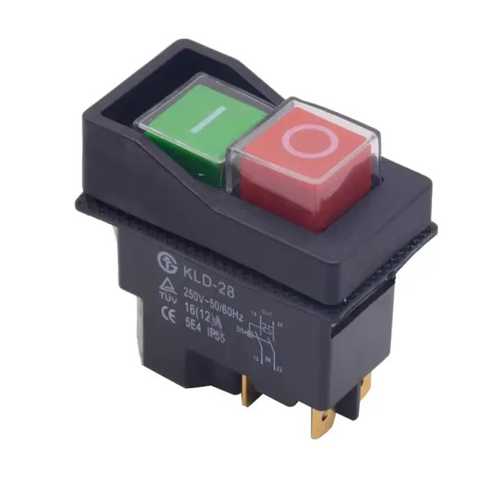 Interrupteurs à bouton-poussoir électromagnétique KJD17 YH02A pour machines-outils