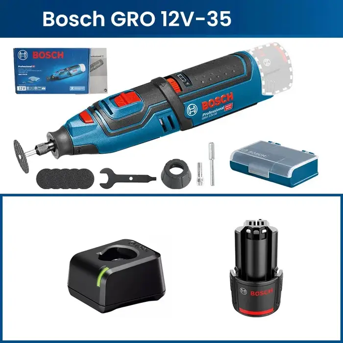 Meuleuse sans fil Bosch GRO 12V-35