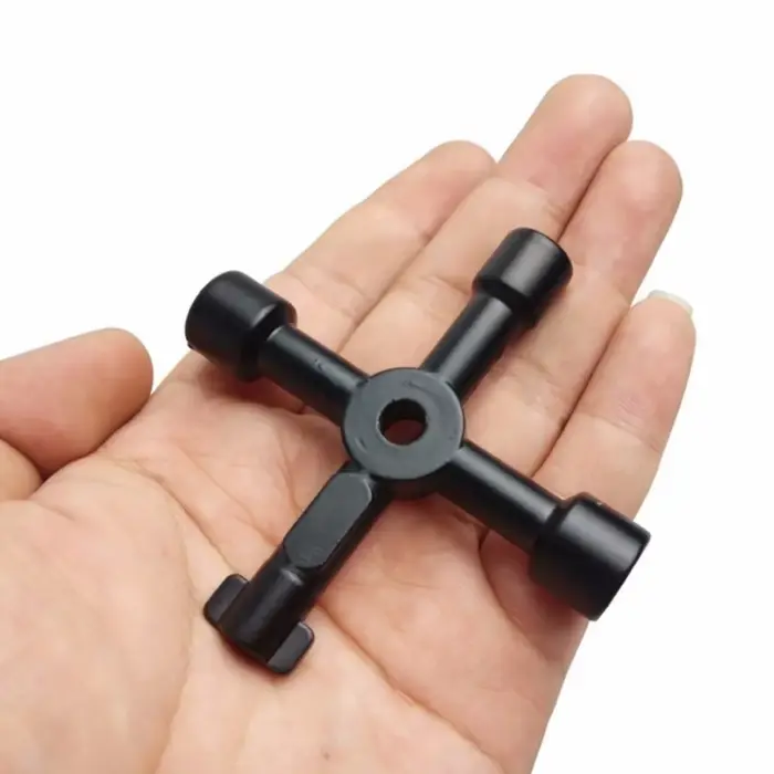 Clé multifonction 4 en 1 pour électricien, plombier, utilitaire, interrupteur croisé, clé triangulai