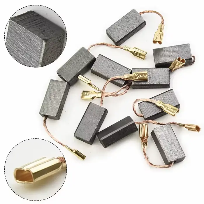 10 brosses en carbone pour meuleuse d'angle 15 mm x 8 mm x 5 mm, accessoires pour outils électriques