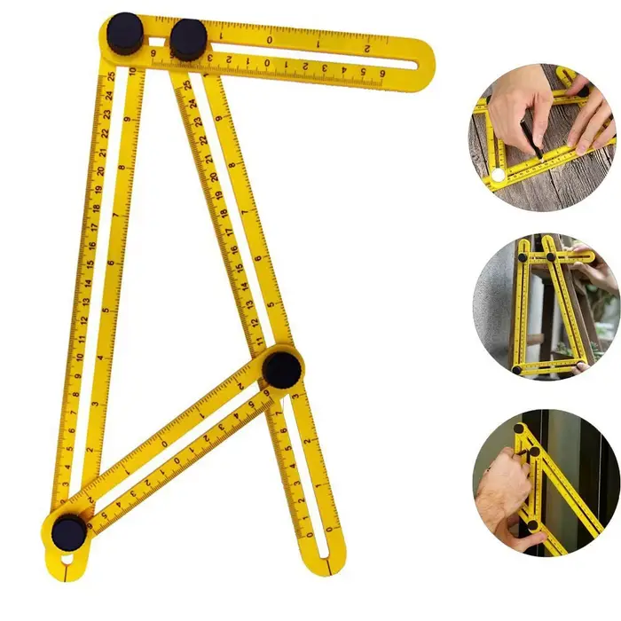Rapporteur règle multi-angle modèle 4 outil de mesure d'angle pliant brique carrelage bois coin produits