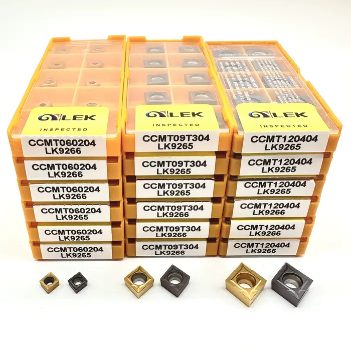 Plaquettes de tournage interne en carbure CCMT060204 CCMT09T304 CCMT120404 – Outil de tournage CNC d