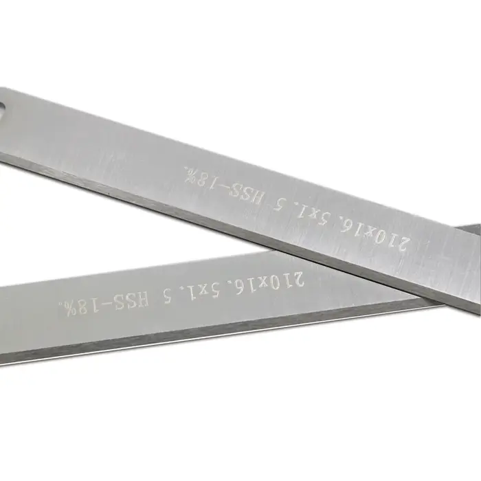 Lot de 2 Paires lame Rabot HSS 210 mm