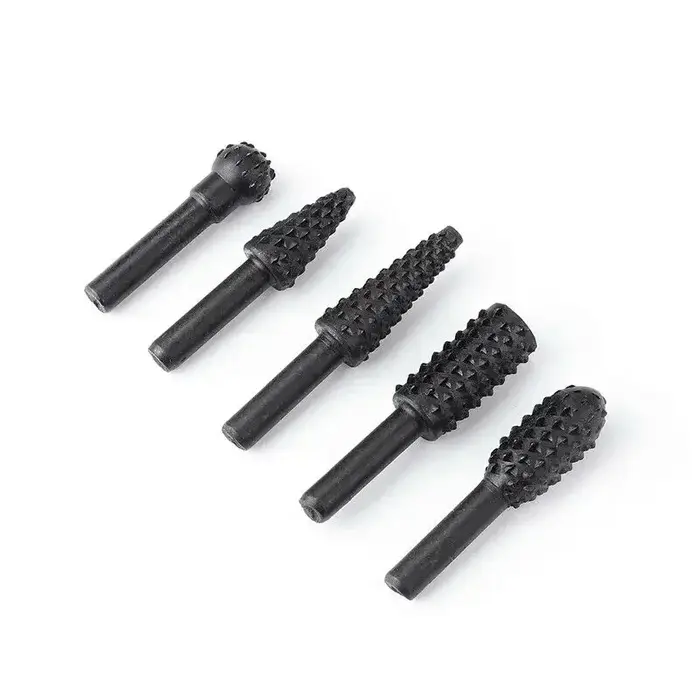 1/4 ''5 pièces jeu de forets outils de coupe pour couteau à bois outil de sculpture