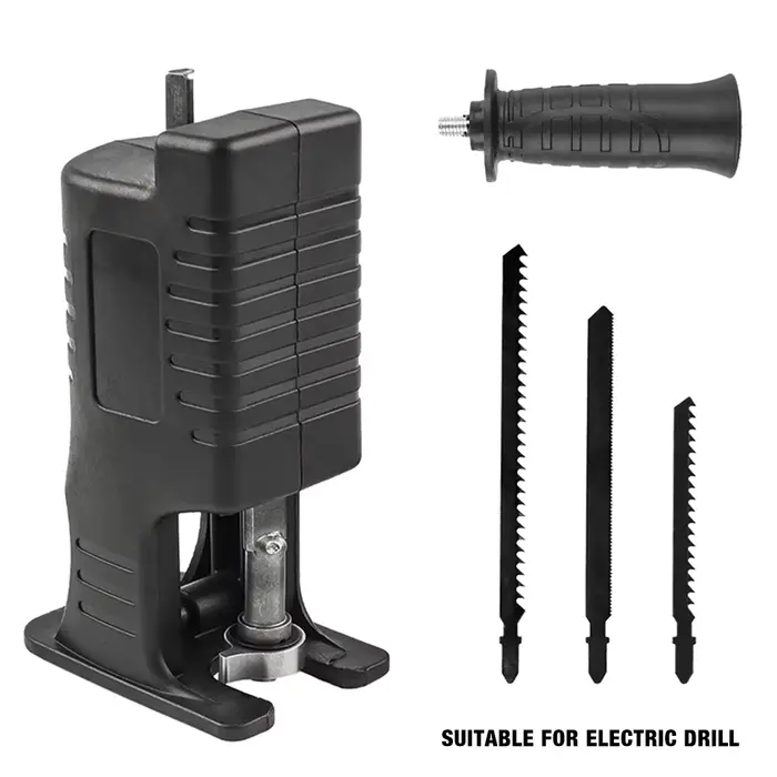 Adaptateur pour scie alternative. Perceuse électrique domestique convertie en convertisseur de scie 