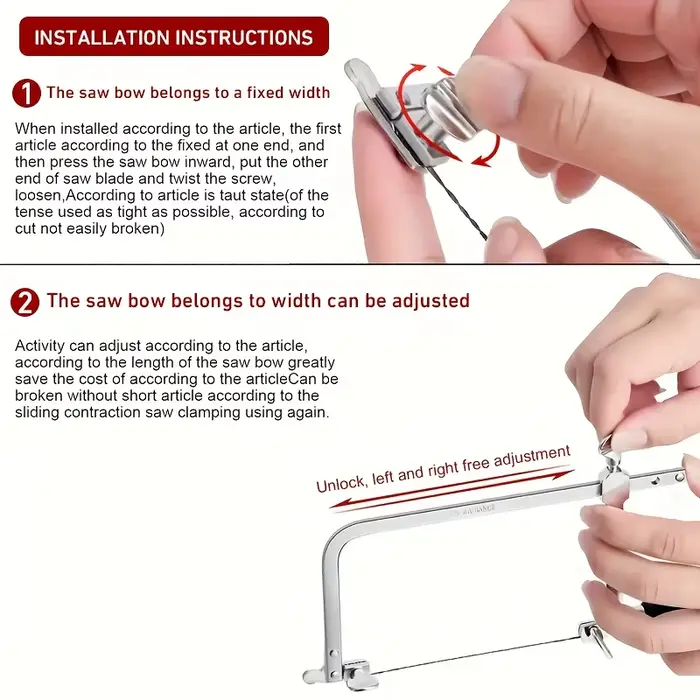 Kit d'outils professionnels pour scie à bijoux avec cadre
