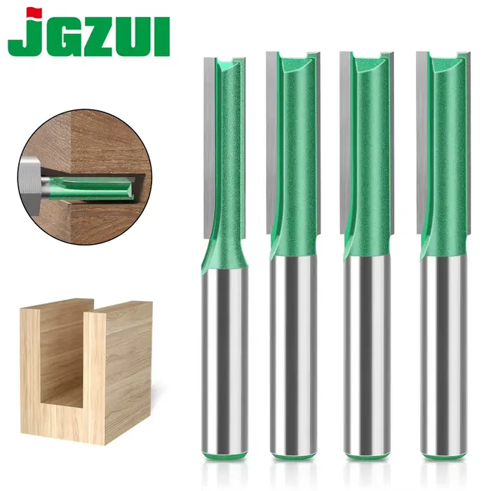 3mm-20mm diamètre 8mm tige droite carbure de tungstène simple Double cannelure routeur fraise à bois