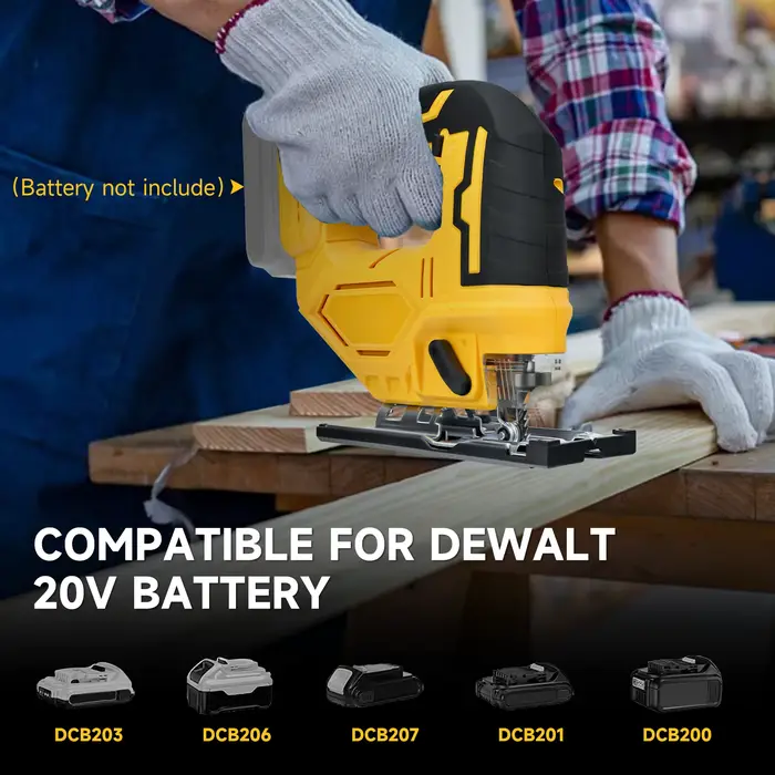 Scie sauteuse électrique pour batterie Dewalt 20 V 2700 tr/min vitesse variable 3 positions réglage orbital outil