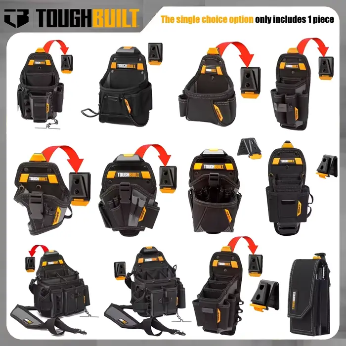 TOUGHBUILT électricien menuiserie outil sac de rangement série résistant à l'usure multifonctionnel Portable pratique seulement 1 pièce boîte à outils