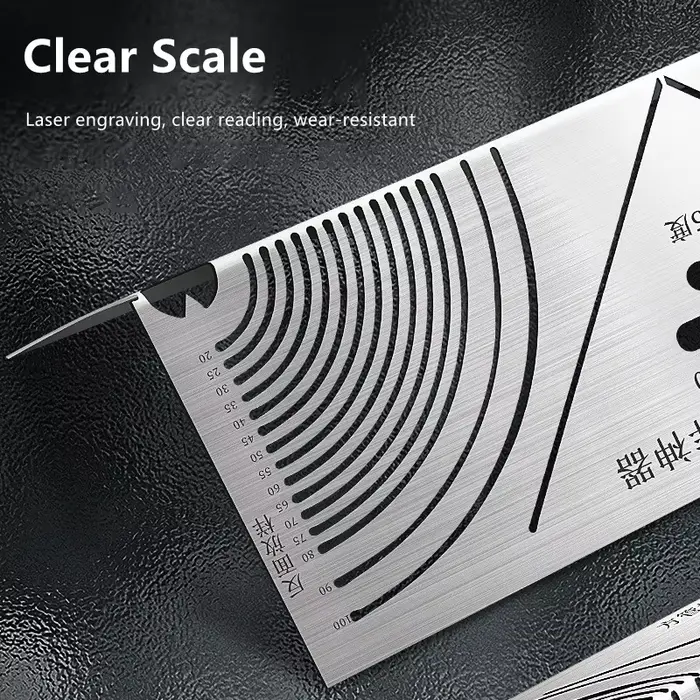 Outil de marquage d'arc d'angle flexible précis pour tuyau carré de 20 à 100MM