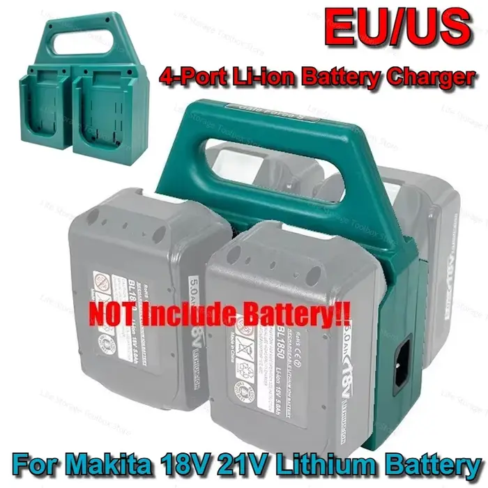 Pour Makita 14.4V 18V 21V Batterie au lithium BL1830 BL1415 BL1815 BL1850 Chargeur