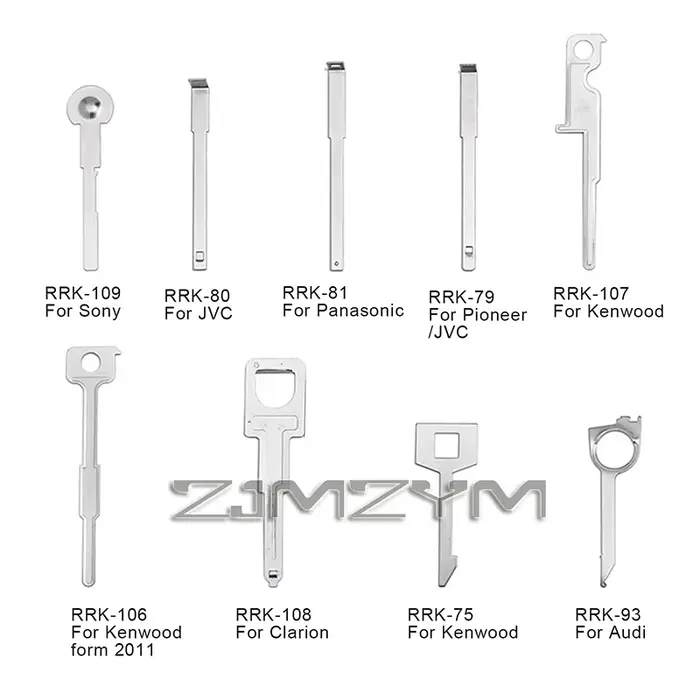 38 pièces/ensemble outil de démontage Audio automatique нар ради® Kit d'outils de clé de retrait de Radio stéréo de